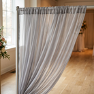 Chiffon Drapery Panel in Silver 0065 - drapery view 2