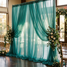 Chiffon Drapery Panel in Jade 1935 - drapery view 5