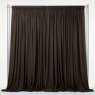 Interlock (Stretch) Drapery Panel in Brown/D 1268 - fabric view 2