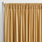 Interlock (Stretch) Drapery Panel in Gold 1424 - hanging drapery