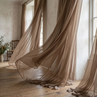 Chiffon Drapery Panel in Taupe 9017 - drapery view 3