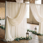 Chiffon Drapery Panel in Ivory 1114 - drapery view 6