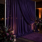 Chiffon Drapery Panel in Purple 1660 - drapery view 2