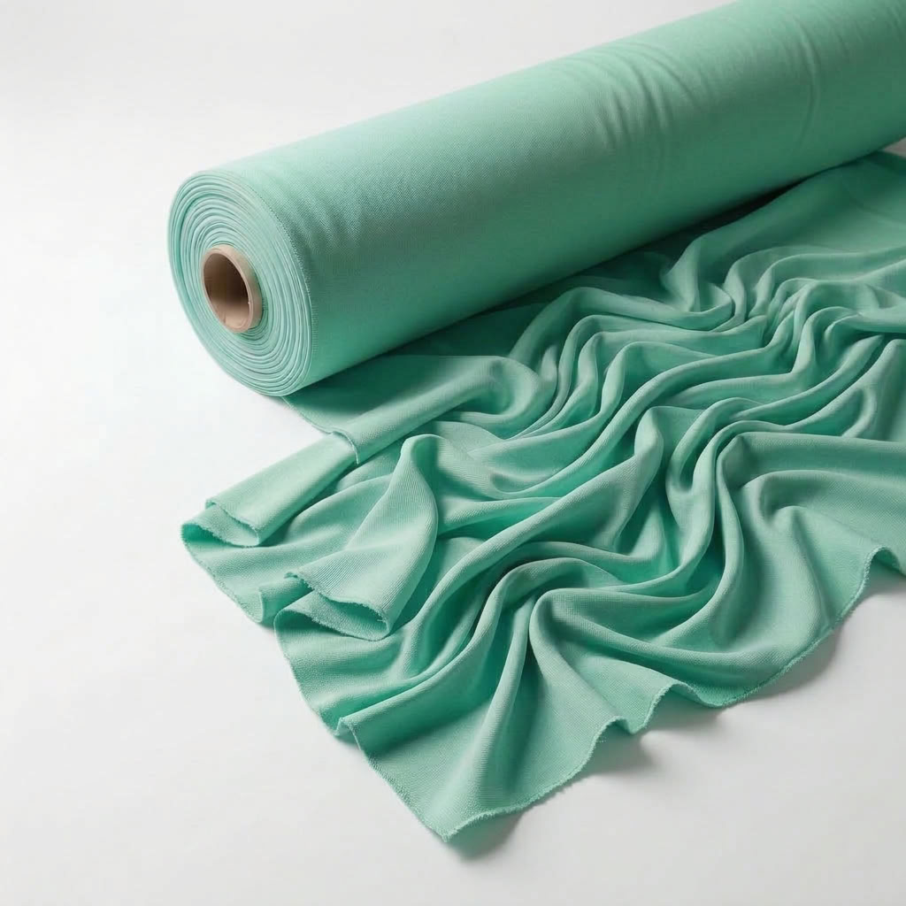 Interlock (Stretch) Wholesale Fabric in Jade/L 6328 - fabric roll