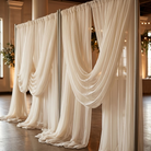 Chiffon Drapery Panel in Ivory 1114 - drapery view 2