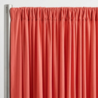 Interlock (Stretch) Drapery Panel in Coral/Kiss 1216 - hanging drapery