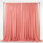Interlock (Stretch) Drapery Panel in Coral/L 8203 - fabric view 1