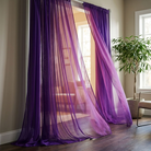 Chiffon Drapery Panel in Purple 1258 - drapery view 5