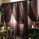 Chiffon Drapery Panel in Raisin 1356 - drapery view 8