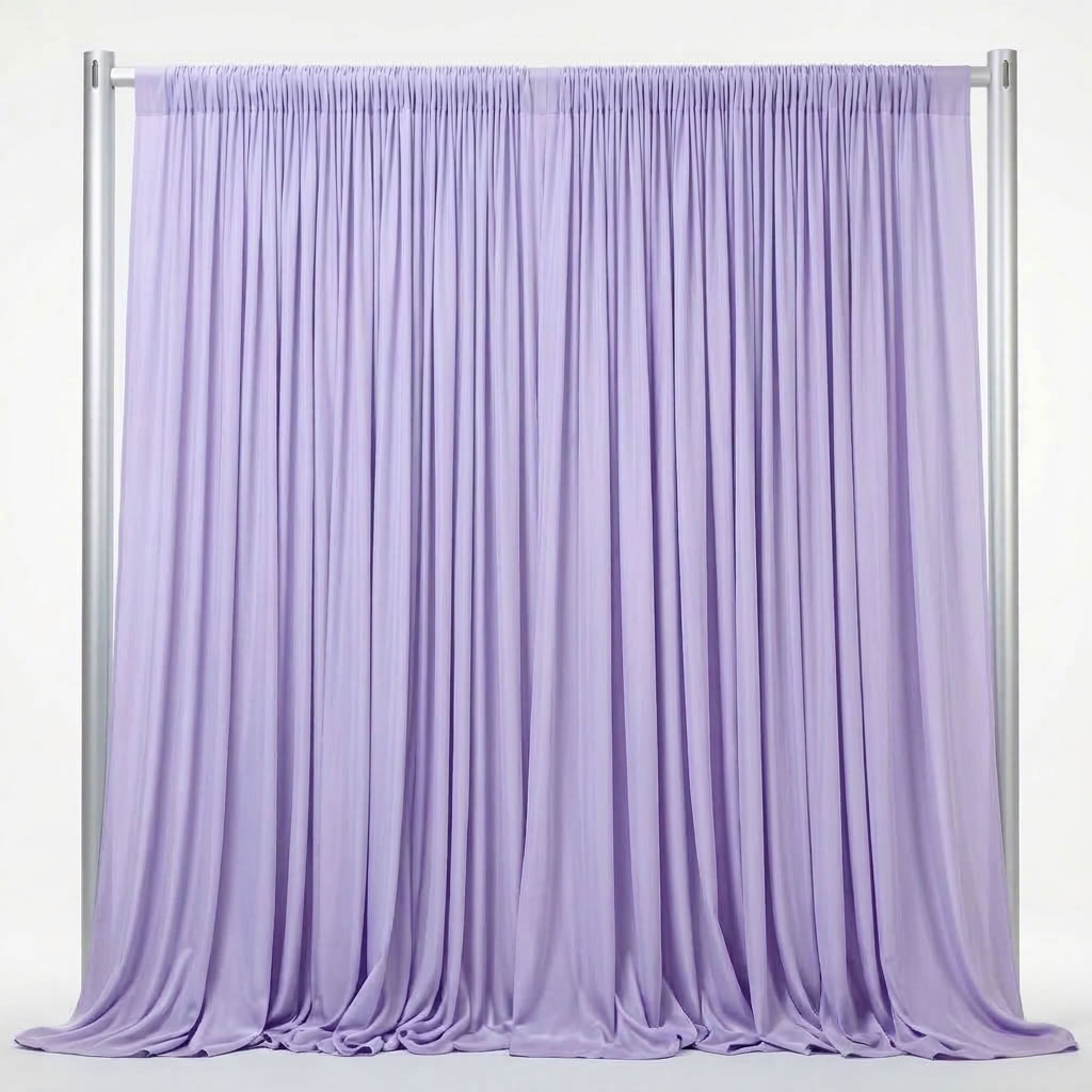 Interlock (Stretch) Drapery Panel in Lilac 1172 - fabric view 2