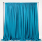 Interlock (Stretch) Drapery Panel in Aqua 1135 - fabric view 1