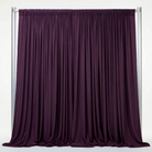 Interlock (Stretch) Drapery Panel in Plum/D 76 - fabric view 1