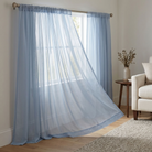 Chiffon Drapery Panel in Blue 1120 - drapery view 4