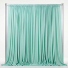 Interlock (Stretch) Drapery Panel in Mint 1769 - fabric view 1