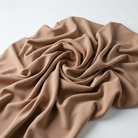 Interlock (Stretch) Drapery Panel in Mocha/L 1385 - fabric detail 1