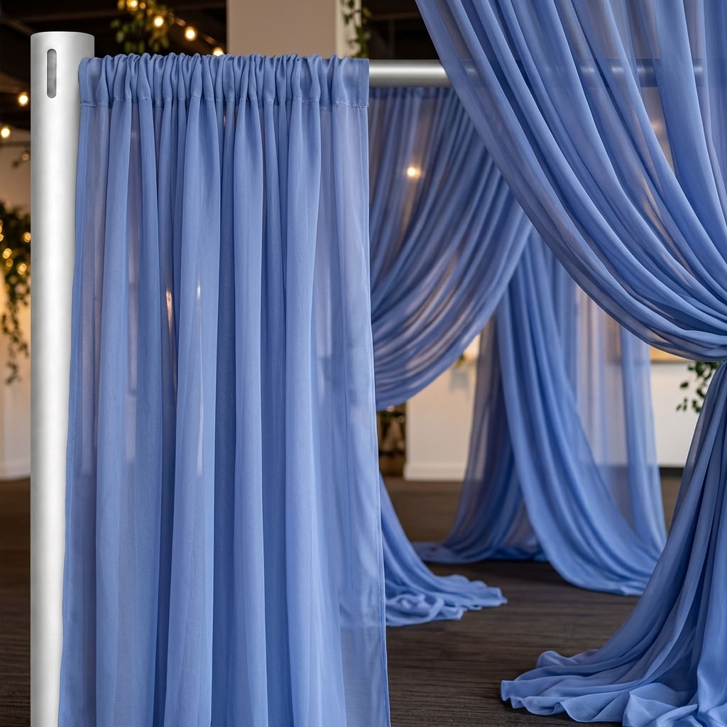 Chiffon Drapery Panel in Perry 1500 - drapery view 4
