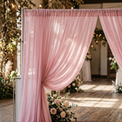 Chiffon Drapery Panel in Pink 1157 - drapery view 4