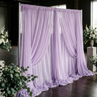 Chiffon Drapery Panel in Lilac 1172 - drapery view 4