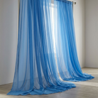 Chiffon Drapery Panel in Blue 1121 - drapery view 5