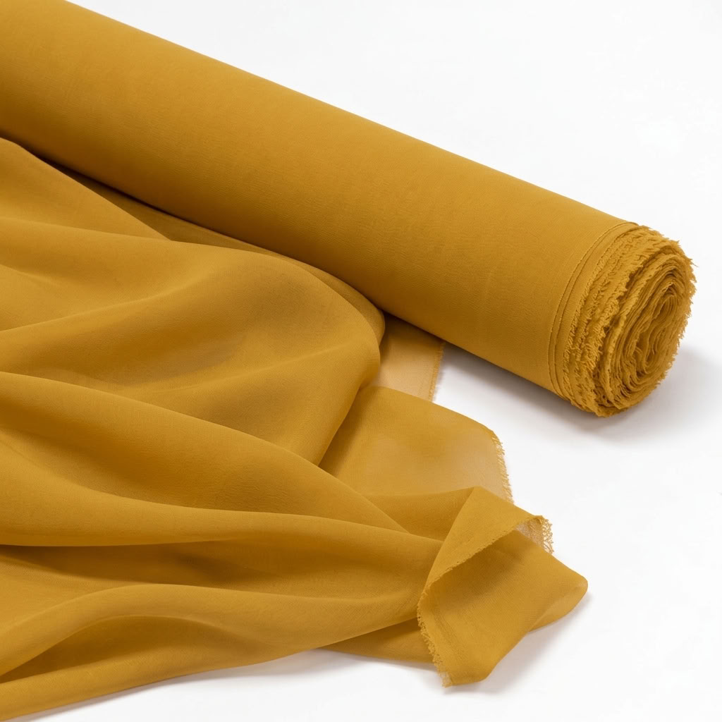 Chiffon wholesale fabric in Gold 1188 - fabric roll