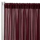 Chiffon Drapery Panel in Burgundy 1232 - hanging panel