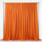 Interlock (Stretch) Drapery Panel in Tangerine 1408 - fabric view 2
