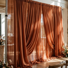 Chiffon Drapery Panel in Copper 0023 - drapery view 2