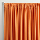 Interlock (Stretch) Drapery Panel in Tangerine 1408 - hanging drapery