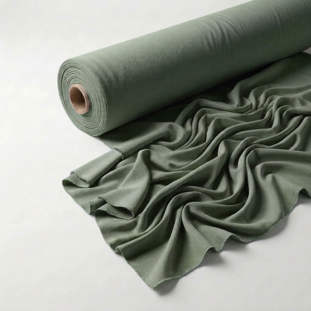 Interlock (Stretch) Wholesale Fabric in Sage/Green 1751 - fabric roll