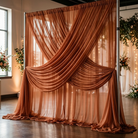 Chiffon Drapery Panel in Copper 0023 - drapery view 3