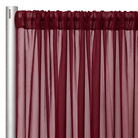 Chiffon Drapery Panel in Burgundy 1539 - hanging panel
