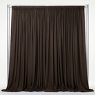 Interlock (Stretch) Drapery Panel in Brown/D 1268 - fabric view 1