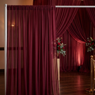 Chiffon Drapery Panel in Burgundy 1232 - drapery view 3