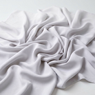 Interlock (Stretch) Drapery Panel in White 1101 - fabric detail 1