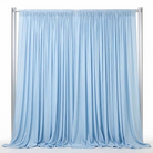 Interlock (Stretch) Drapery Panel in Baby/Blue 1121 - fabric view 1