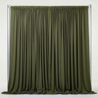 Interlock (Stretch) Drapery Panel in Army Green 2811 - fabric view 1