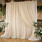 Chiffon Drapery Panel in Ivory 1114 - drapery view 1
