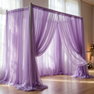 Chiffon Drapery Panel in Lilac 1172 - drapery view 2
