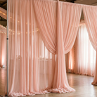 Chiffon Drapery Panel in Blush 4124 - drapery view 3