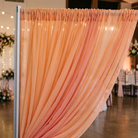 Chiffon Drapery Panel in Peach 4122 - drapery view 4