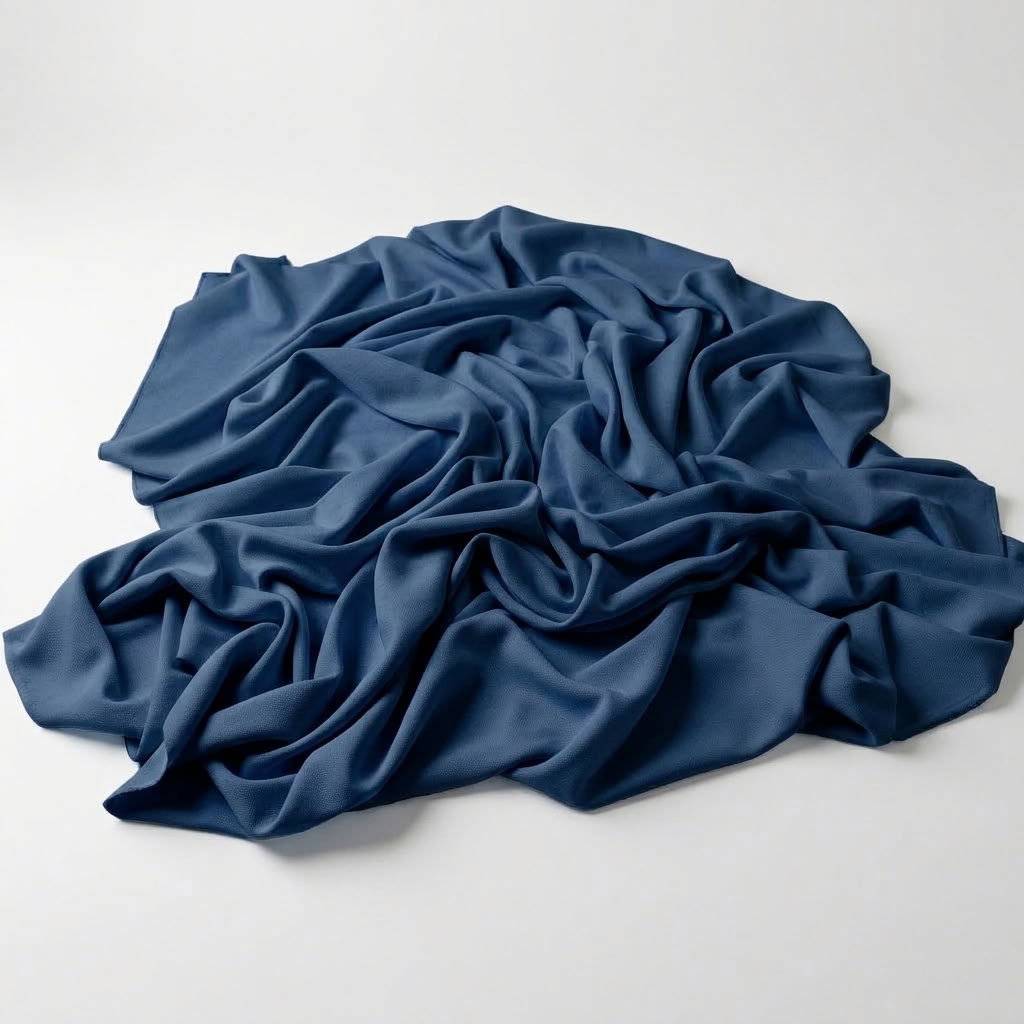 Interlock (Stretch) Drapery Panel in Wedgewood 1977 - fabric detail 2