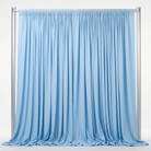 Interlock (Stretch) Drapery Panel in Baby/Blue 1120 - fabric view 2