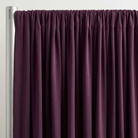 Interlock (Stretch) Drapery Panel in Plum/D 76 - hanging drapery
