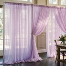 Chiffon Drapery Panel in Lilac 1172 - drapery view 6