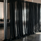 Chiffon Drapery Panel in Black 1115 - drapery view 2