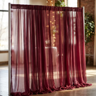 Chiffon Drapery Panel in Burgundy 1539 - drapery view 6