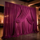 Chiffon Drapery Panel in Magenta 1281 - drapery view 6