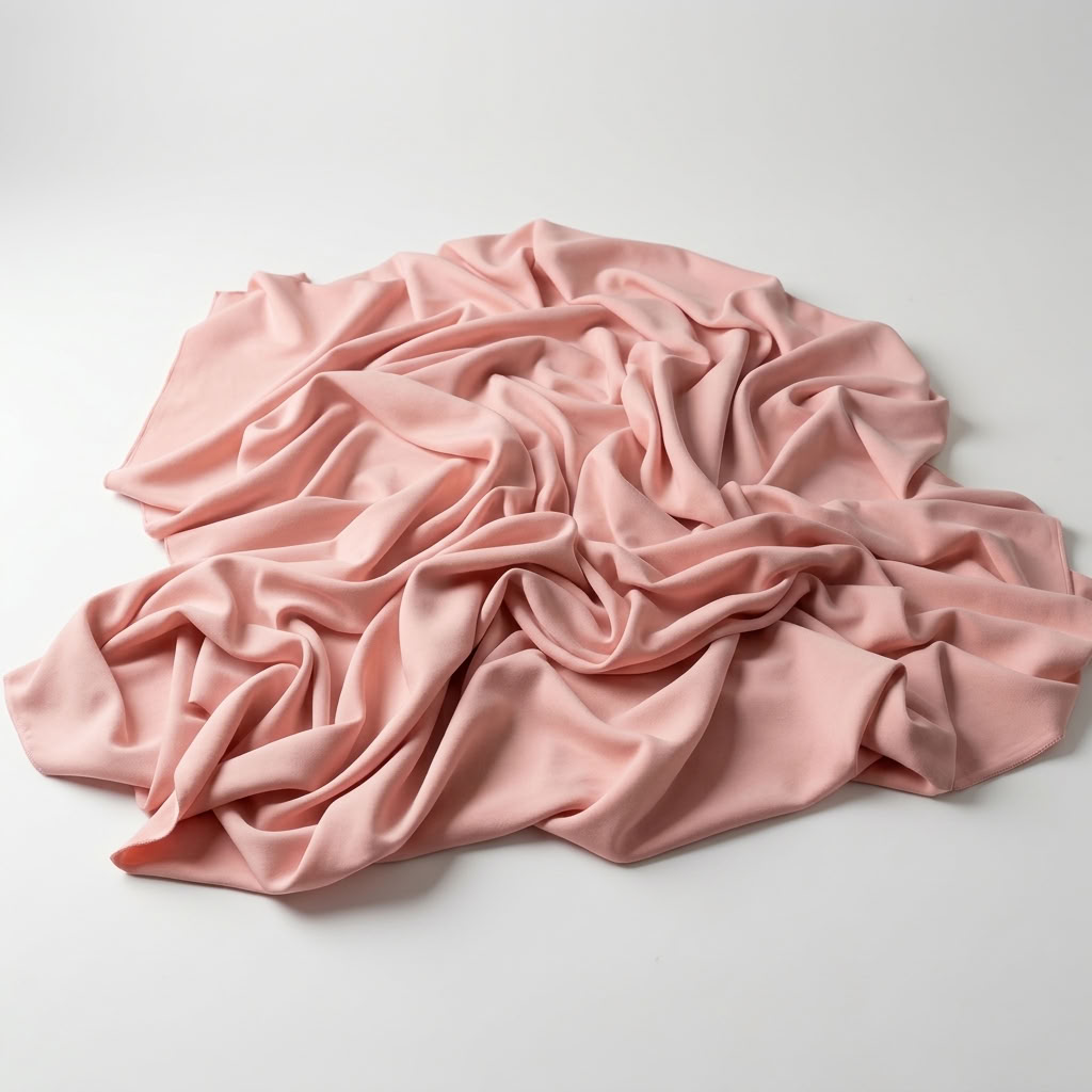 Interlock (Stretch) Wholesale Fabric in Rose Powder 1818 - piled fabric view