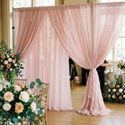 Chiffon Drapery Panel in Pink 5998 - drapery view 6