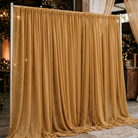 Chiffon Drapery Panel in Gold 1187 - drapery view 1